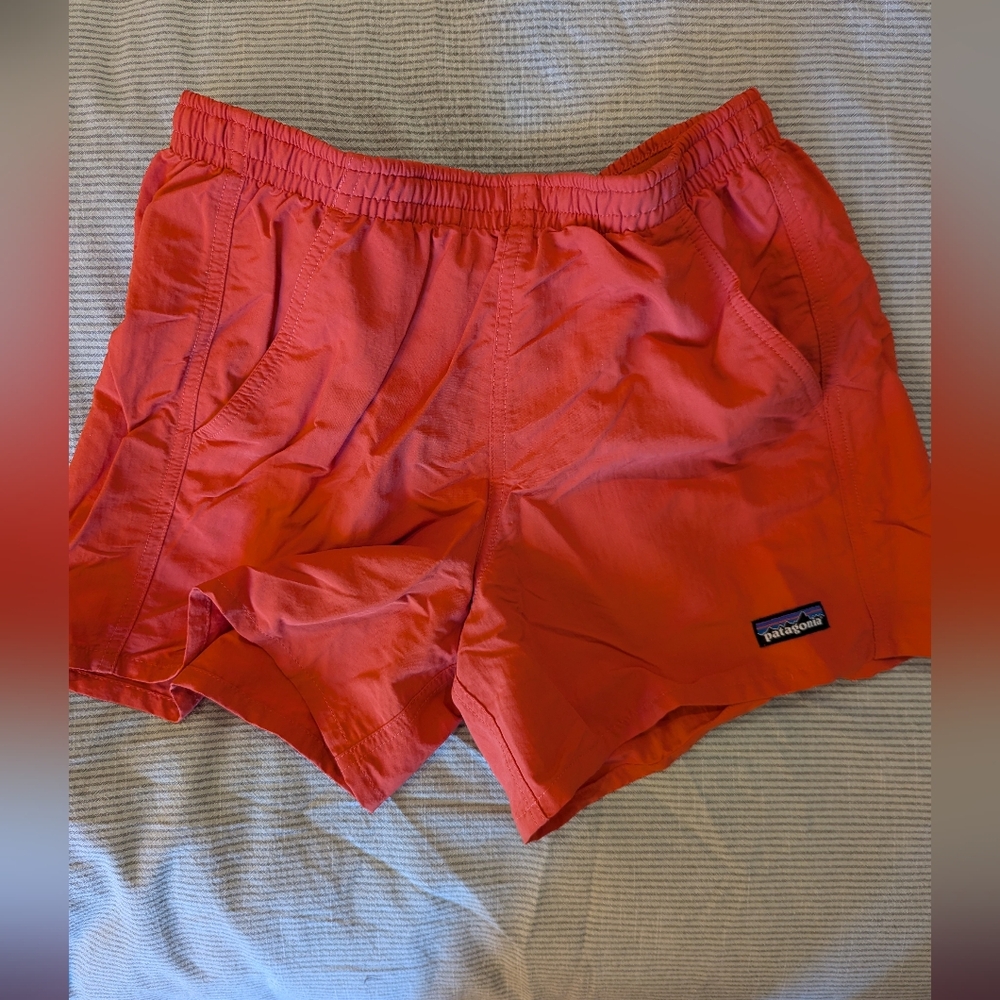 Patagonia Bright Orange Active Shorts